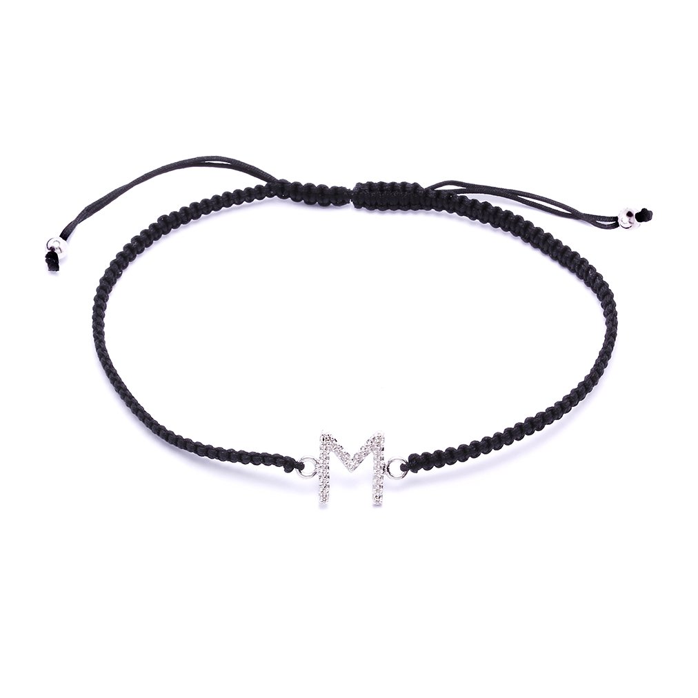Pulsera con inicial diamantes