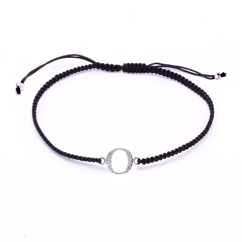 Pulsera con inicial diamantes