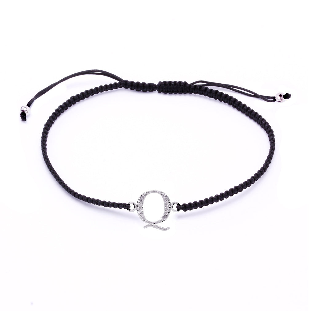 Pulsera con inicial diamantes