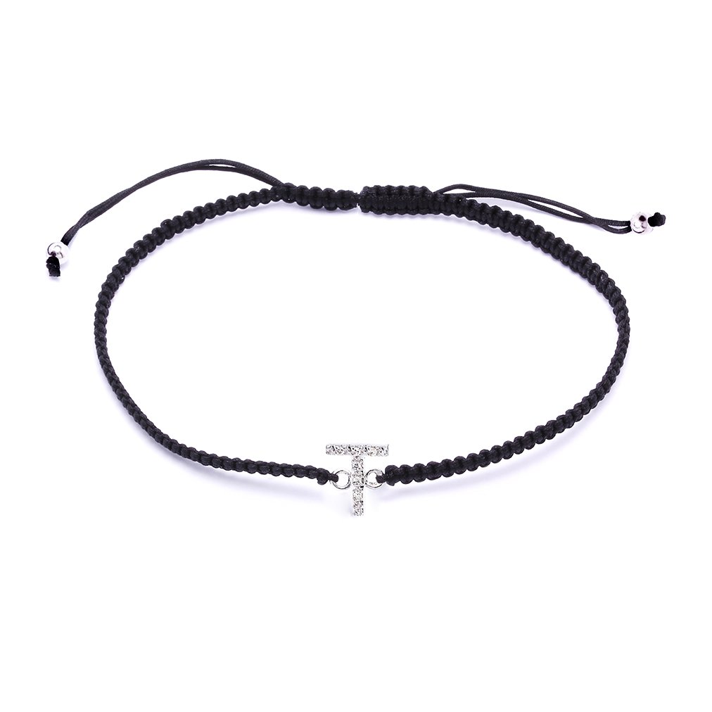 Pulsera con inicial diamantes