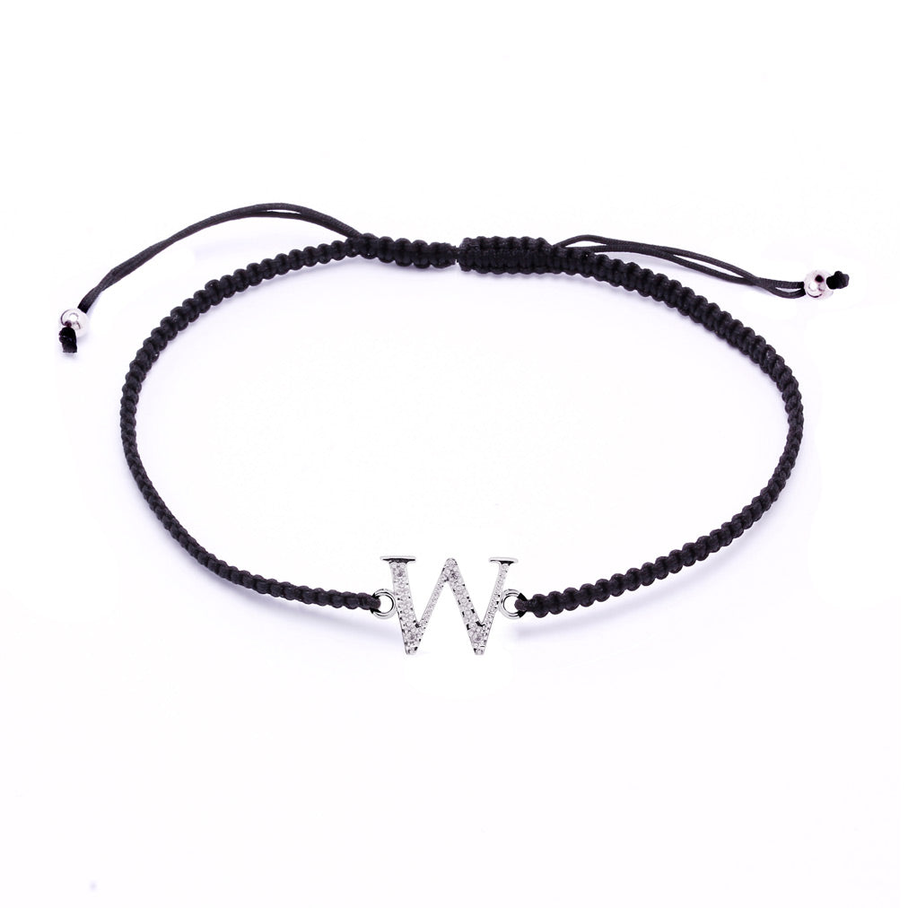 Pulsera con inicial diamantes