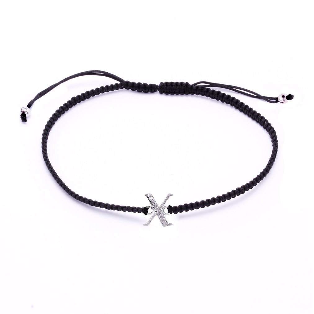 Pulsera con inicial diamantes
