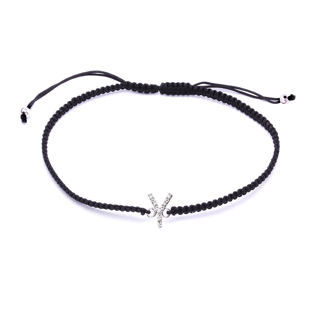 Pulsera con inicial diamantes