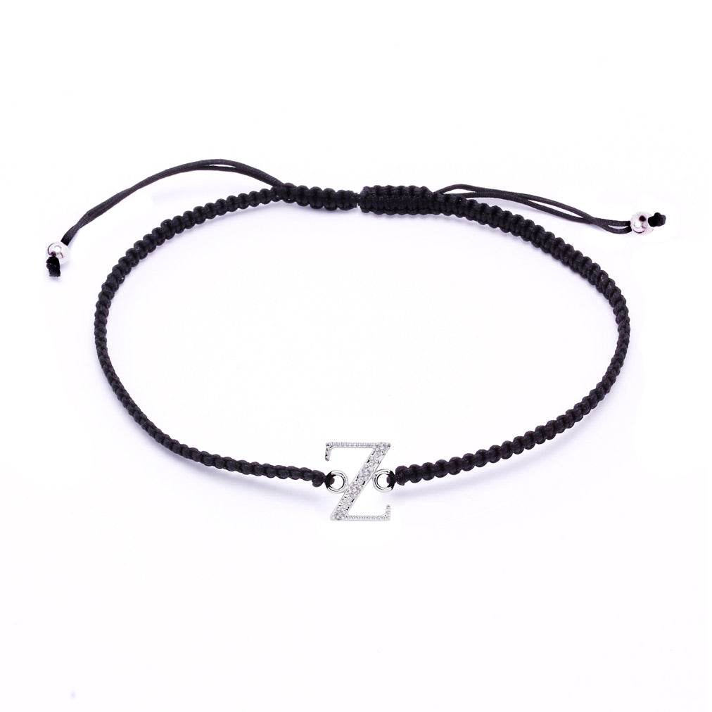 Pulsera con inicial diamantes