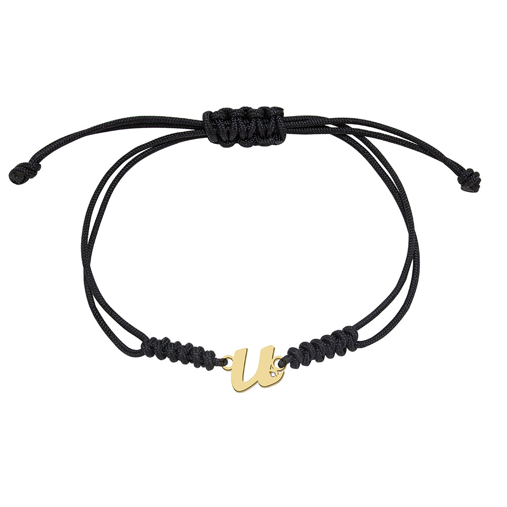 Pulsera de Oro con Inicial Grabada
