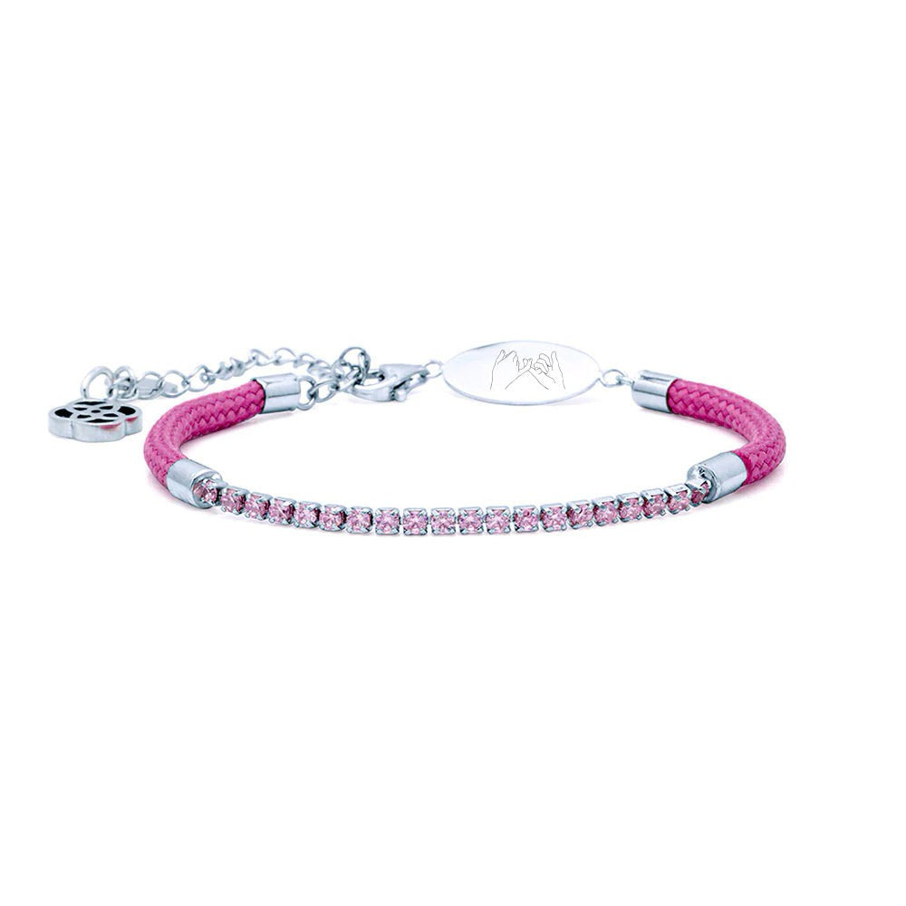 Pulsera Solidaria Circonitas Rosas