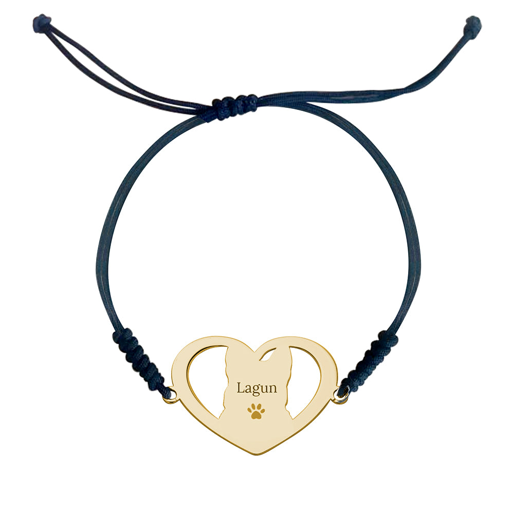 Pulsera Corazón de Plata 925 con Foto de Mascota