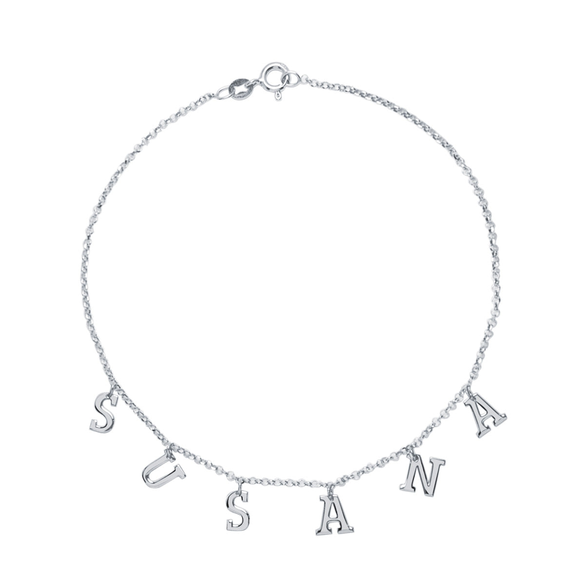 Pulsera con nombre o iniciales