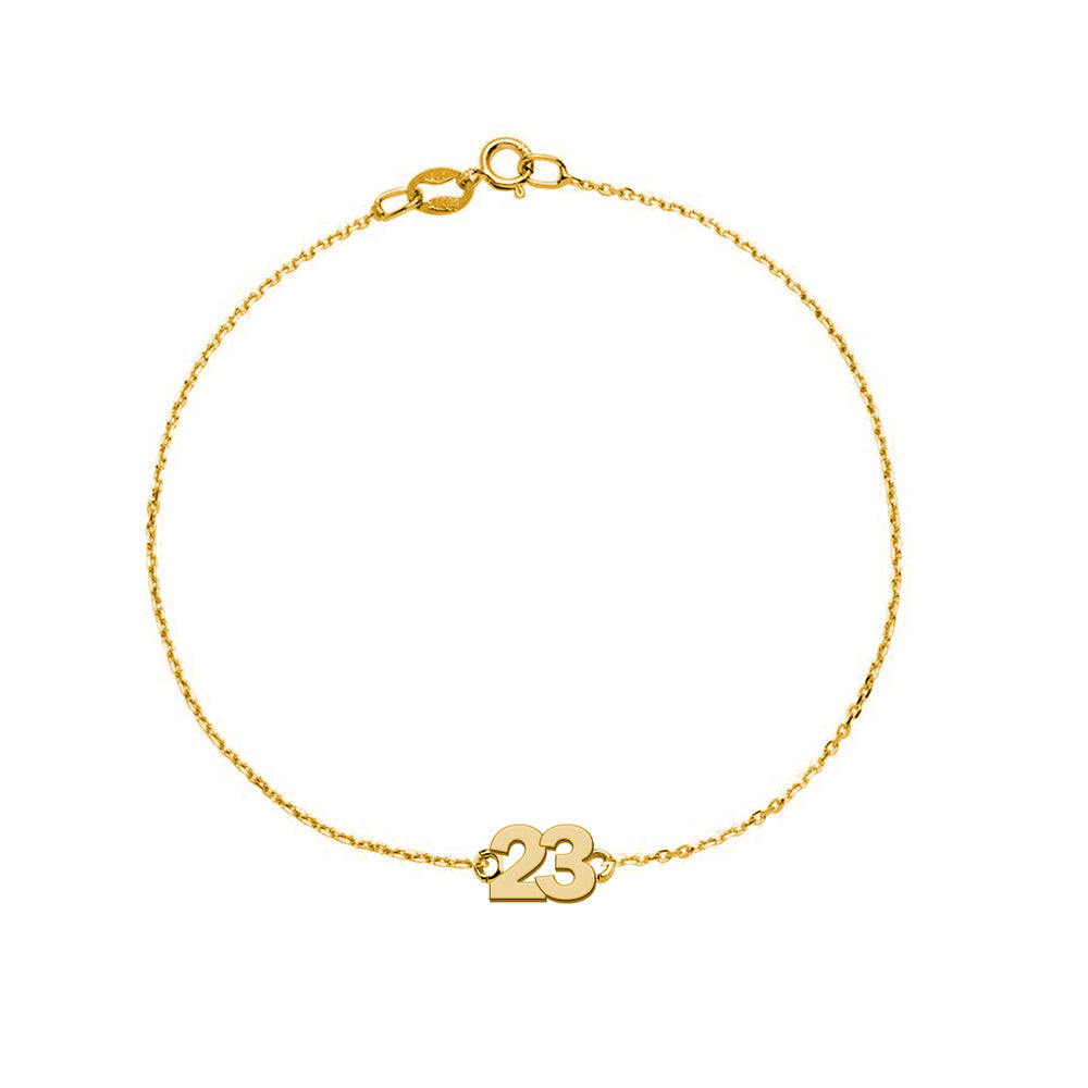 Pulsera con Número Sans Serif