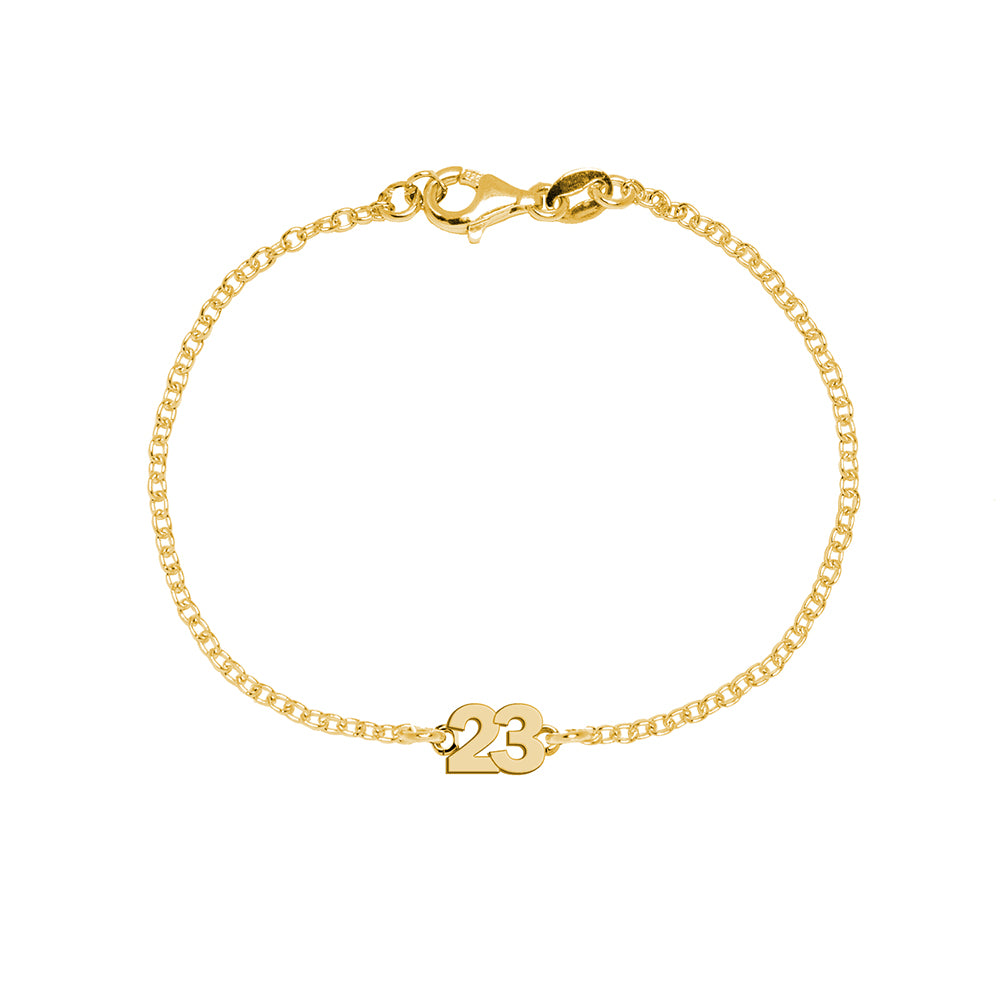 Pulsera con Número Sans Serif