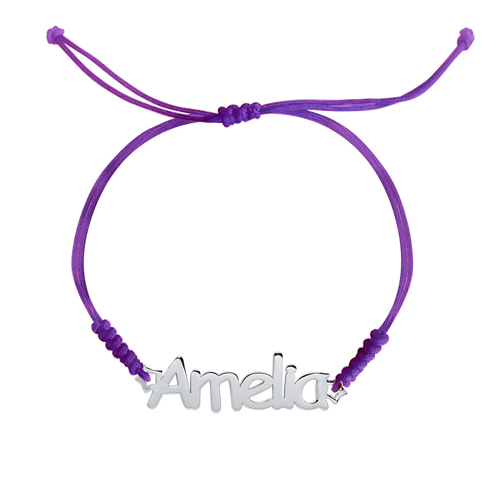 Pulsera con Nombre Estrellas Macramé