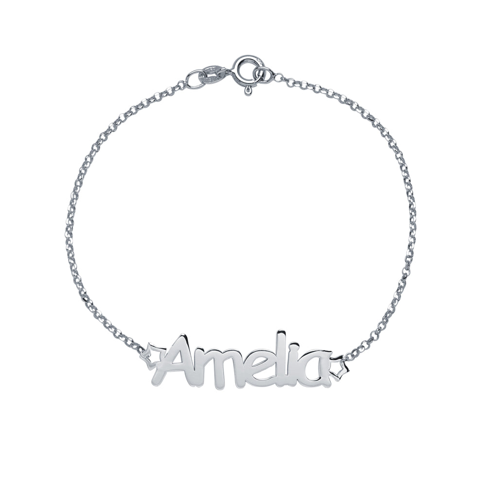 Pulsera con Nombre Estrellas