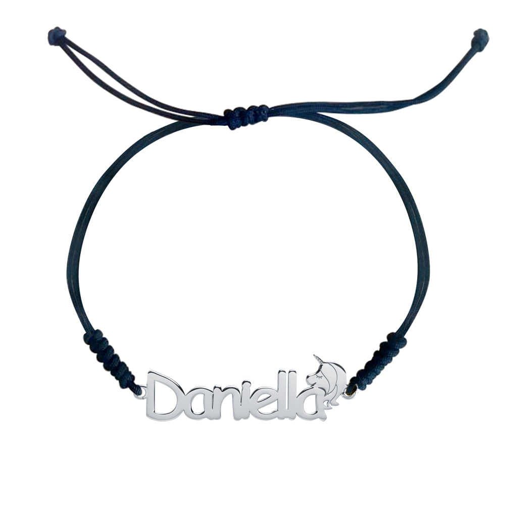Pulsera Unicornio de Plata 925 con Nombre Grabado