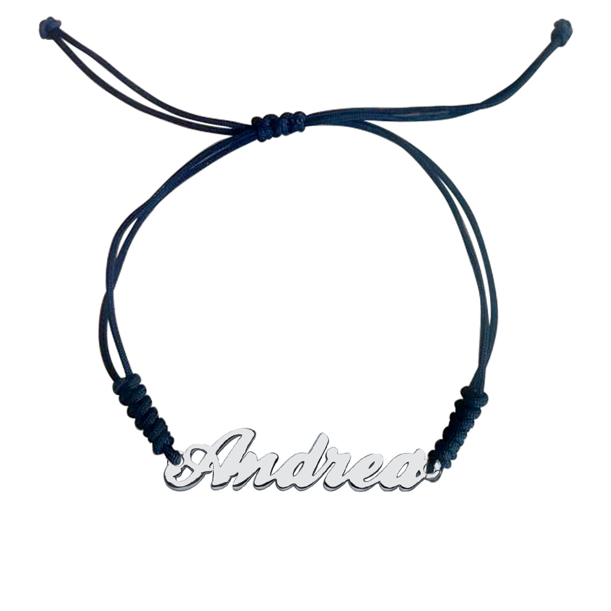 Pulsera con nombre clásico macramé