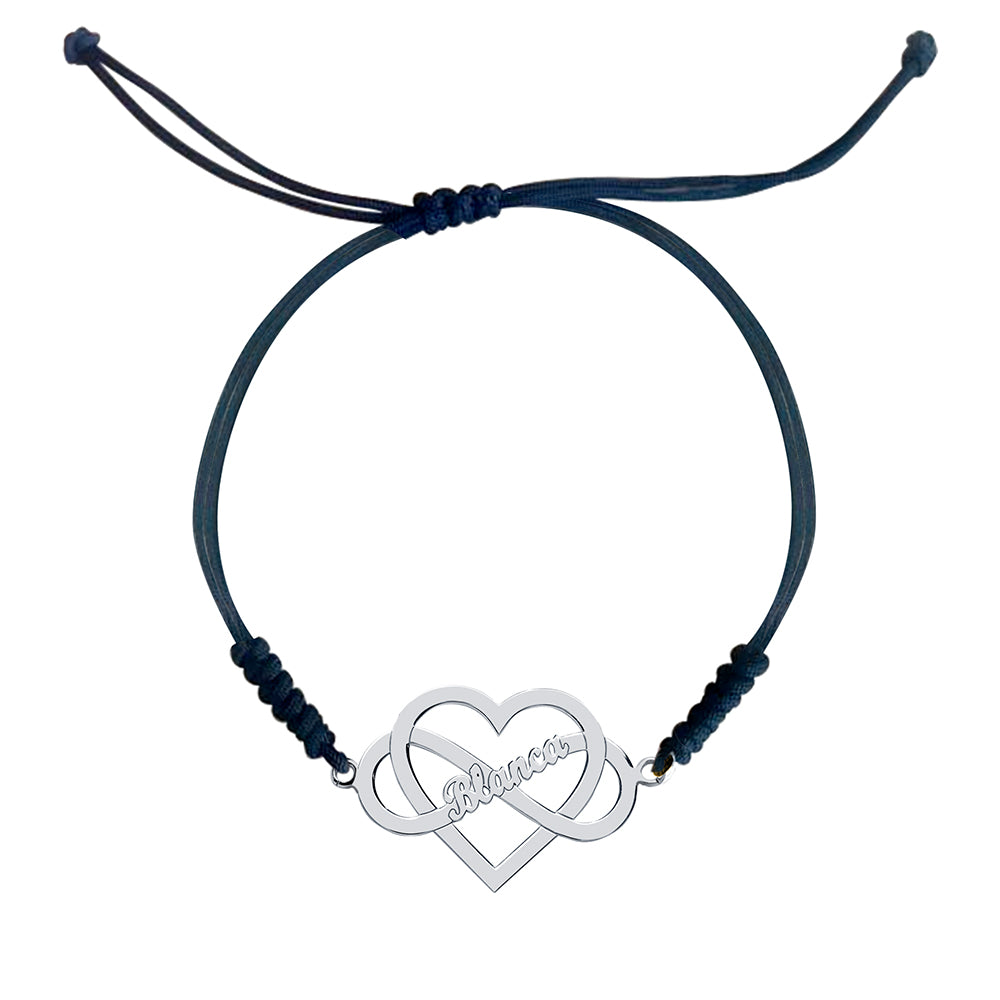 Pulsera Personalizable Infinity Love Macramé
