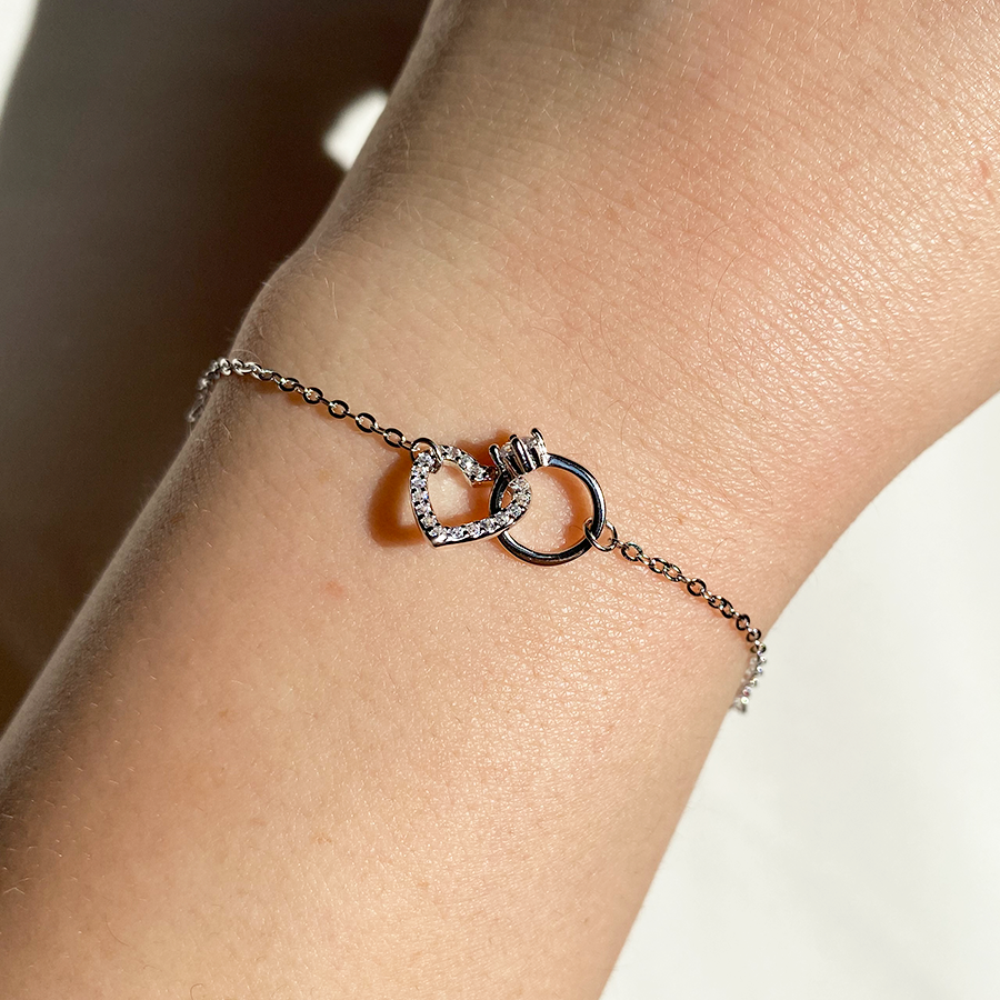 Pulsera Corazón Circonitas