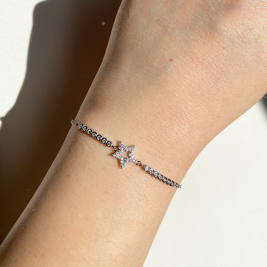 Pulsera Estrella Fugaz Circonitas