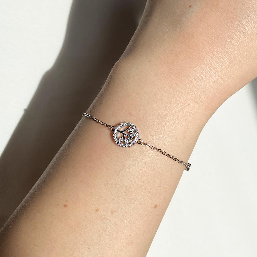 Pulsera Árbol Vida Circonitas