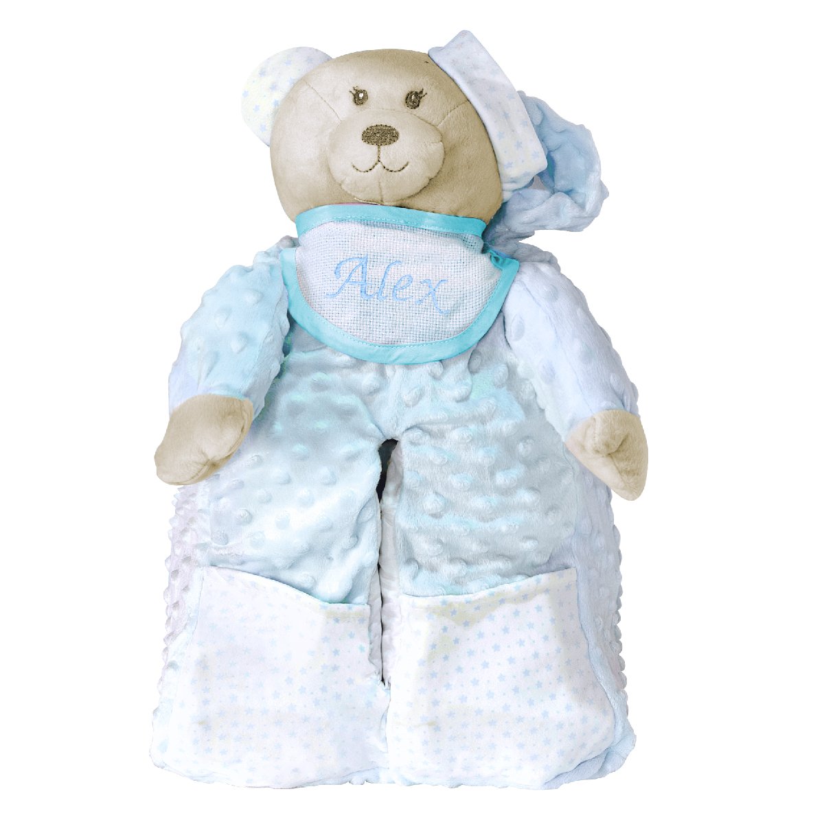 Guarda Pañales con Nombre Bordado