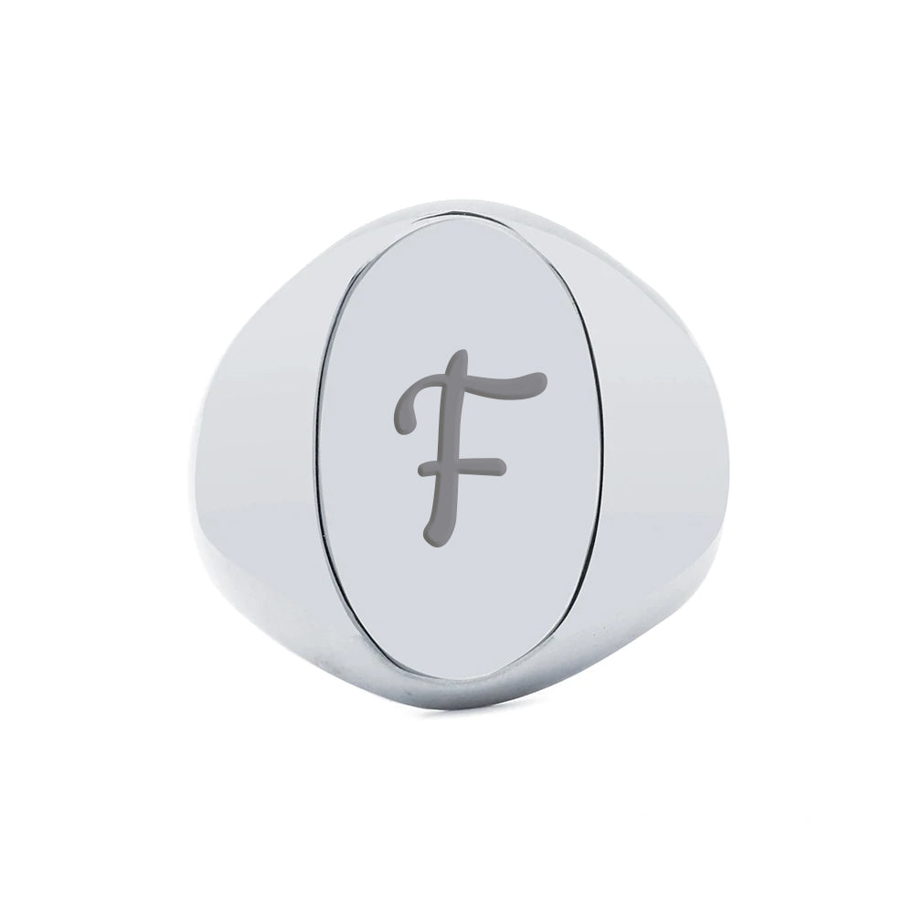 Sello Eternal Big Oval de Plata 925 Personalizado