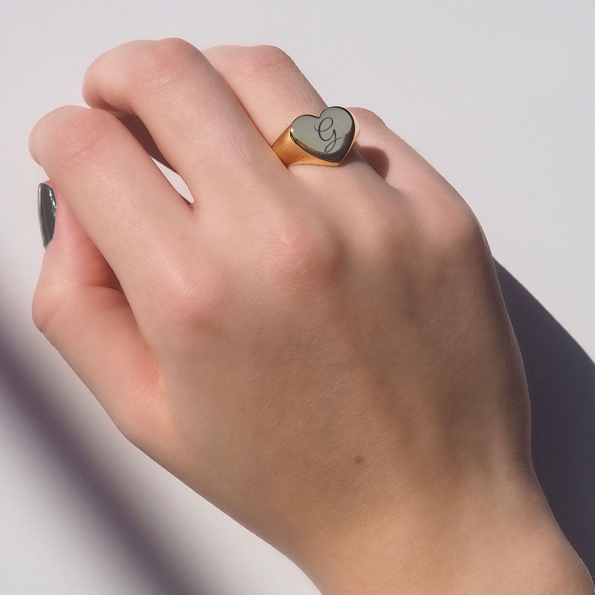 Sello Corazón de Plata 925 Personalizado