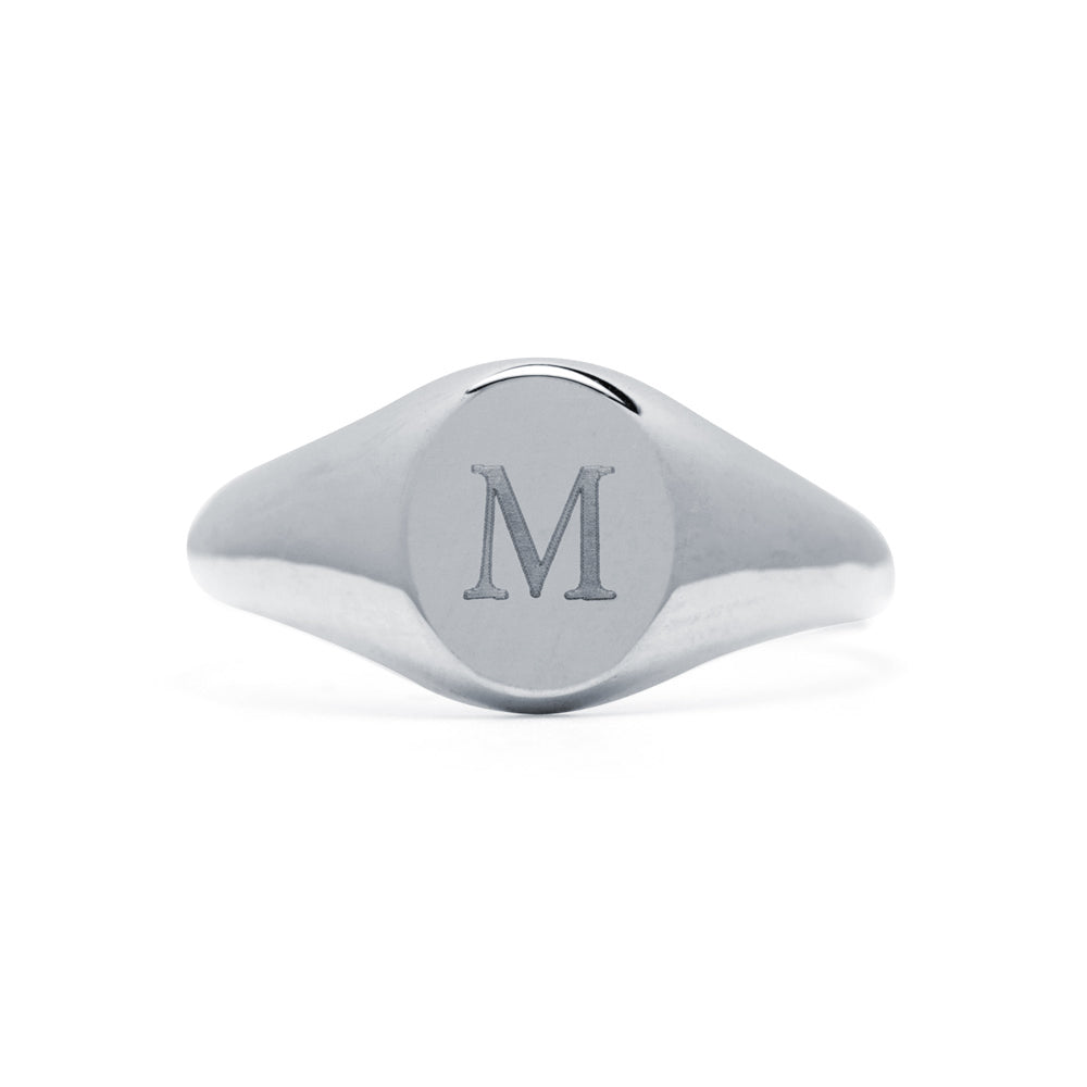 Anillo Sello Oval de Oro Personalizado