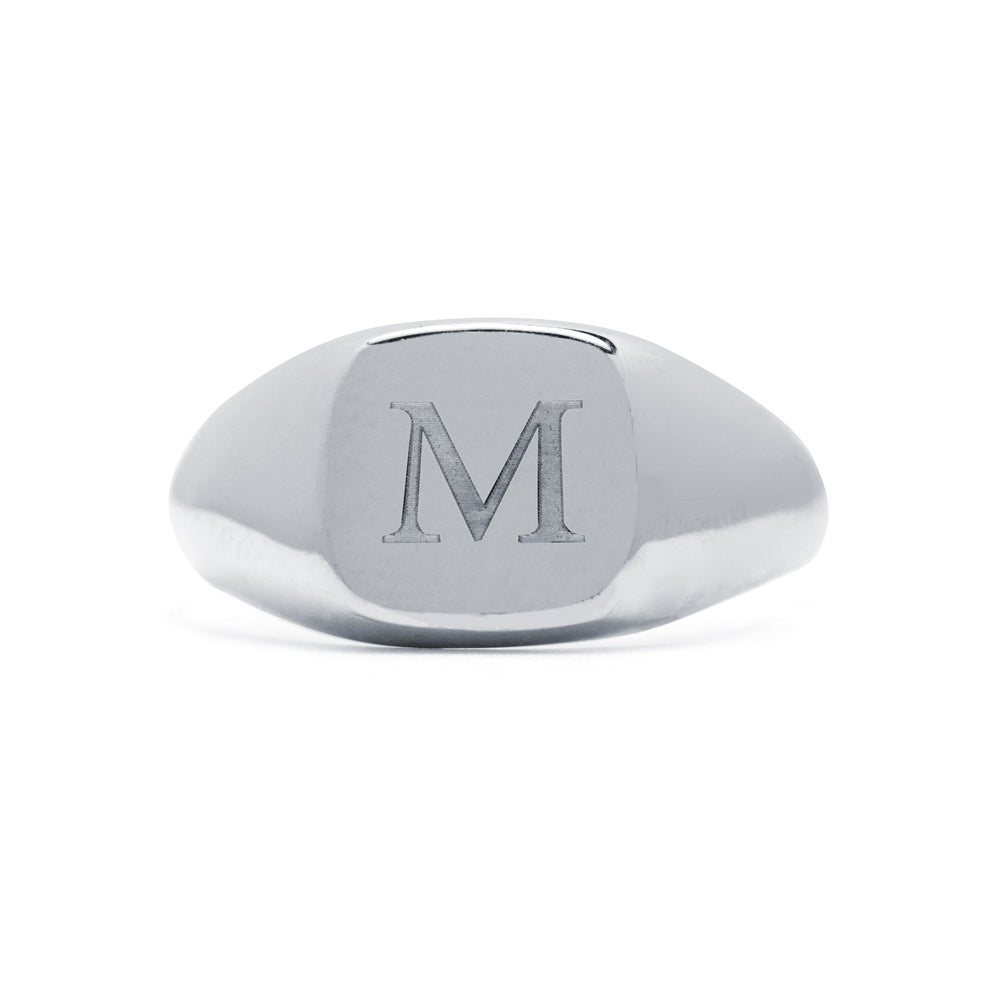 Anillo Sello Square de Oro Personalizado
