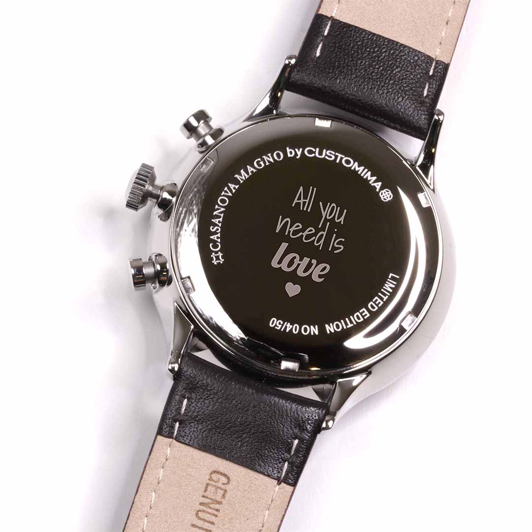 Reloj de Acero para Hombre Personalizado