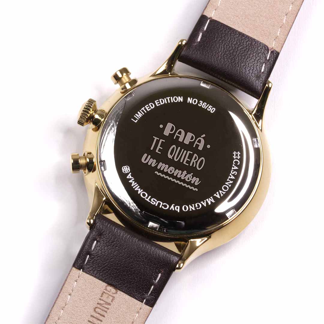 Reloj de Acero para Hombre Personalizado