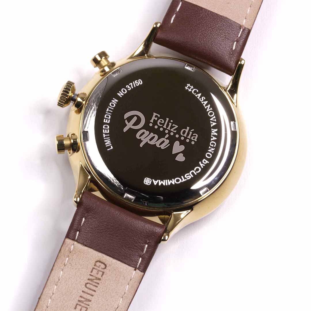 Reloj de Acero para Hombre Personalizado