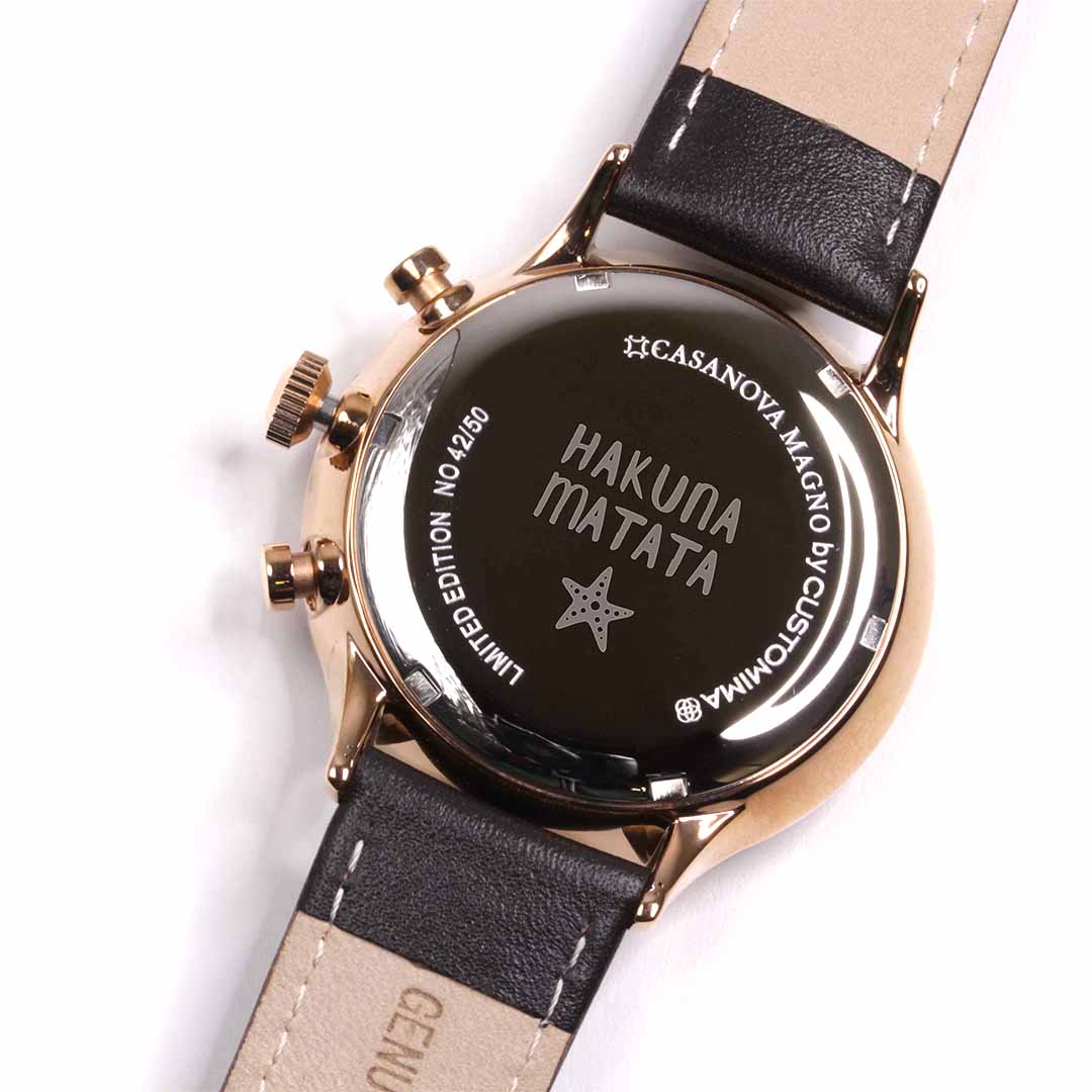 Reloj de Acero para Hombre Personalizado