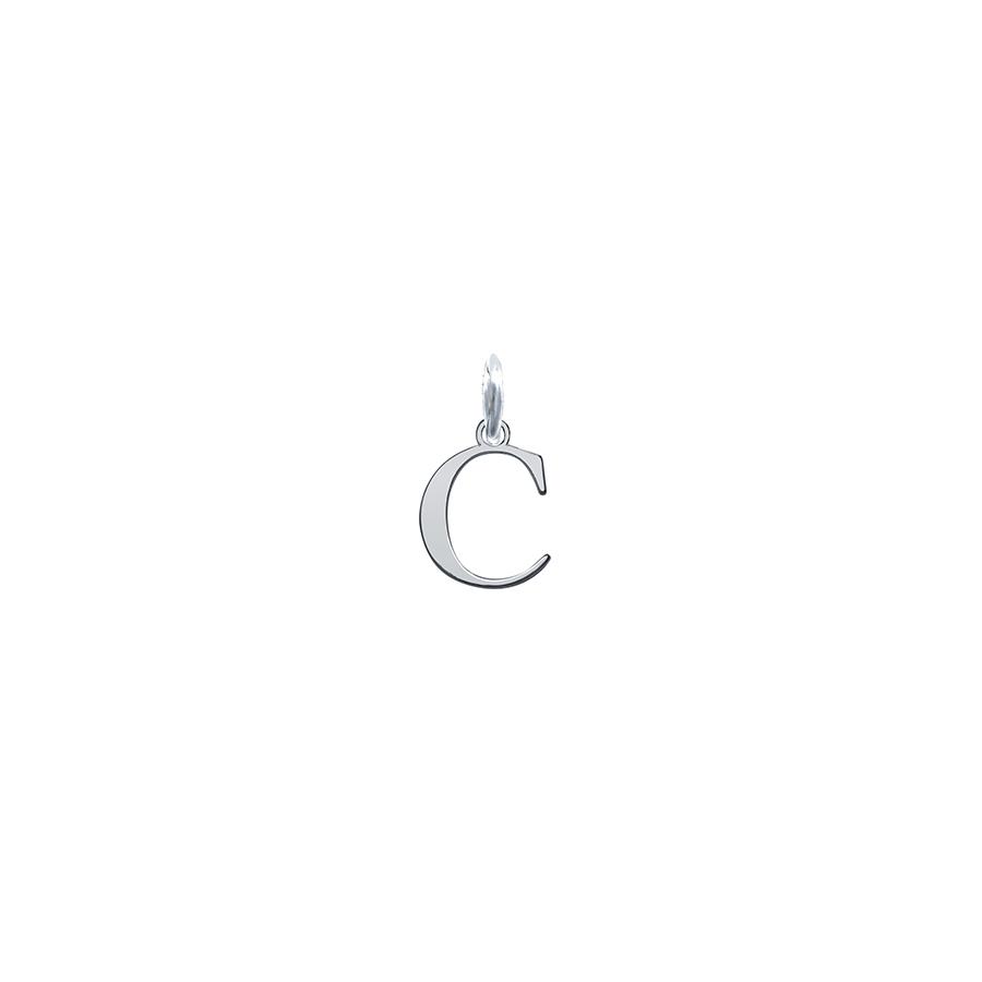 Colgante de Plata 925 con Inicial Grabada