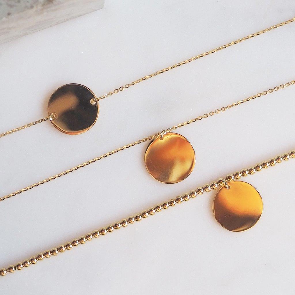 Pulsera con Medalla de Oro 9K Personalizada