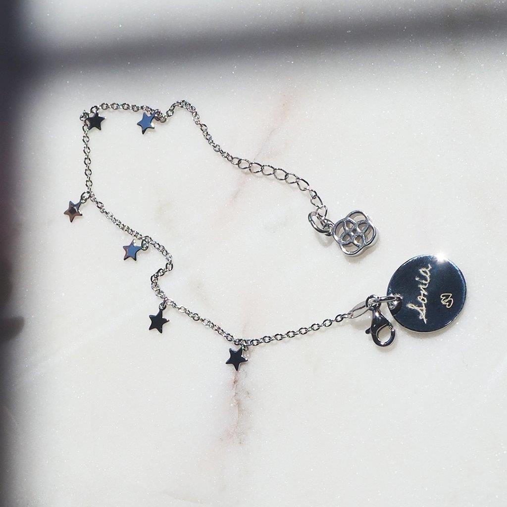 Pulsera Stars de Plata 925 Personalizada