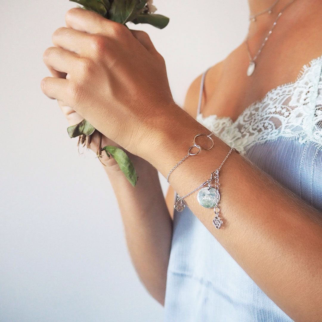 Pulsera Vínculo de Plata 925 Personalizada