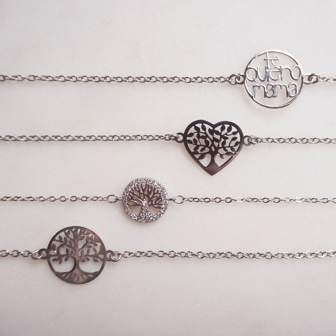 Pulsera Te Quiero Mamá de Plata 925 Personalizada