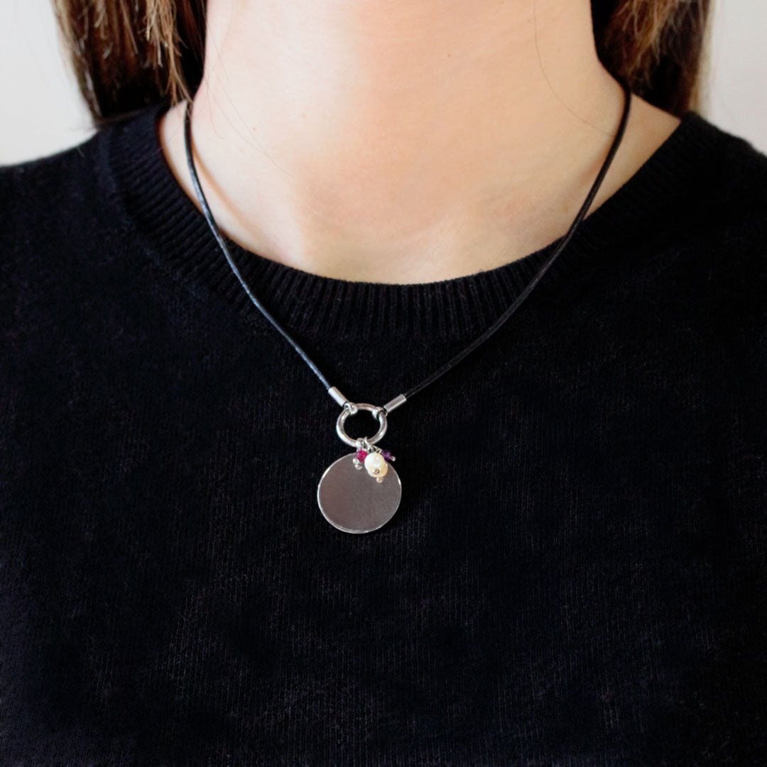 Collar Personalizable Cuero La vie en rose