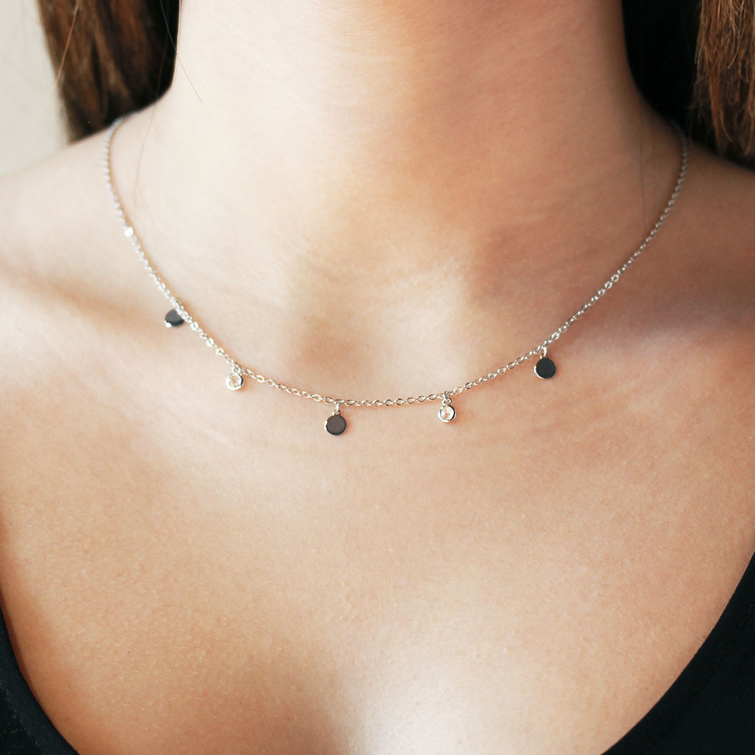 Collar Lentejuelas y Chapitas