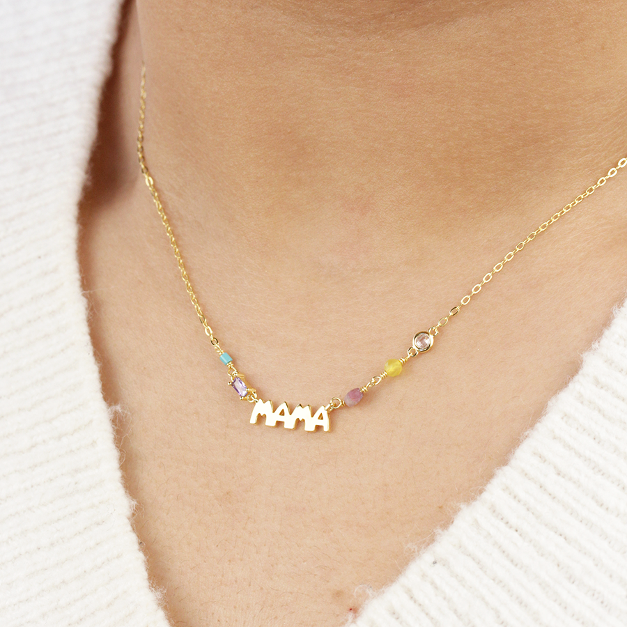 Collar Mamá de Plata 925 Personalizado
