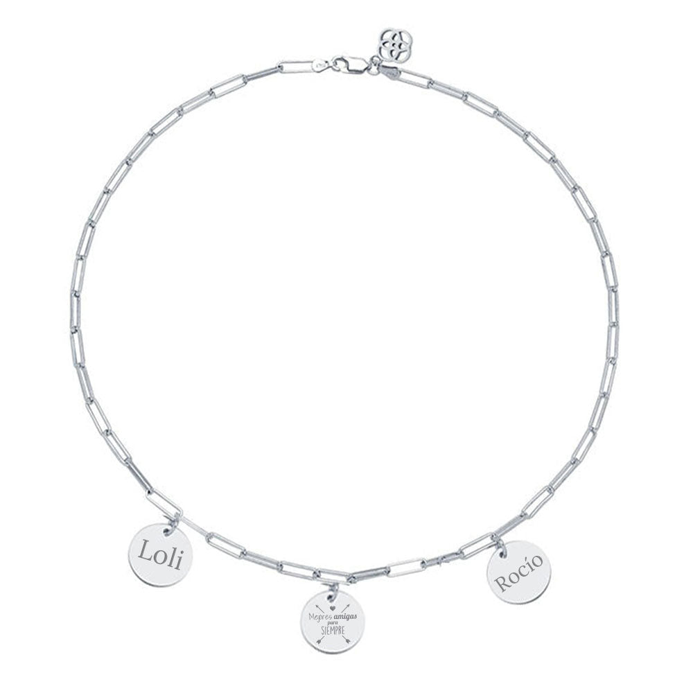 Collar Eslabón de Plata 925 Personalizado