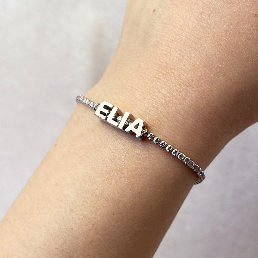 Charm Clip Love de Plata 925 con Inicial Grabada