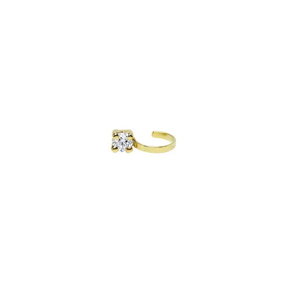 Pendientes Earcuff de Oro 9K con Circonita