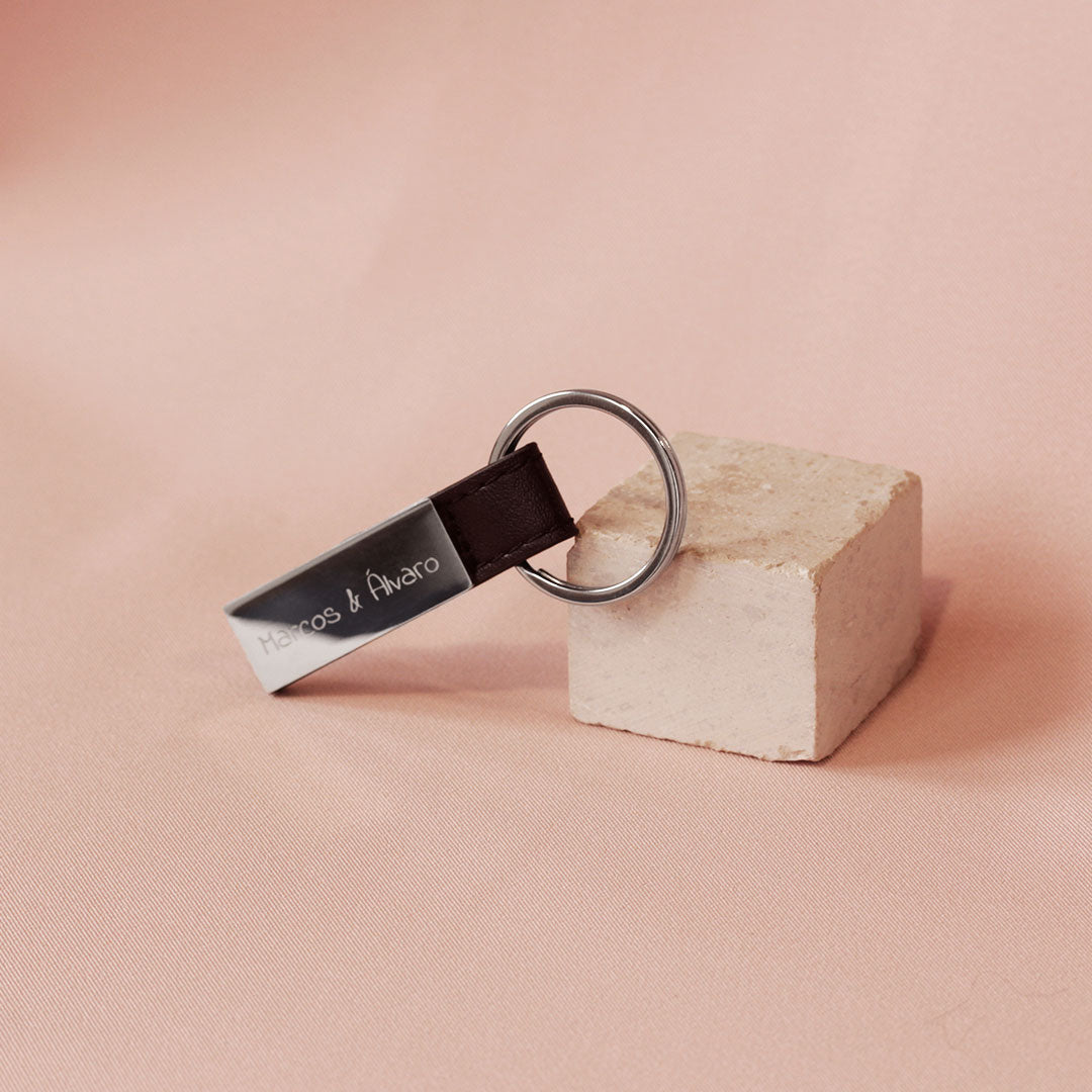 Llavero Classic de Acero para Hombre Personalizado