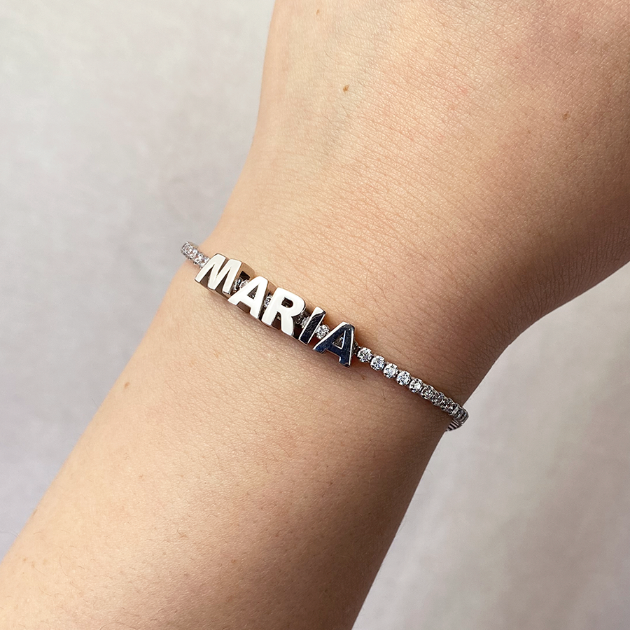 Charm Clip Love de Plata 925 con Inicial Grabada
