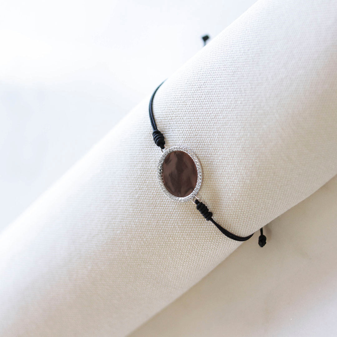 Pulsera Macramé de Plata 925 con Nombre Grabado