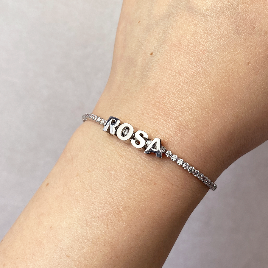 Charm Clip Love de Plata 925 con Inicial Grabada