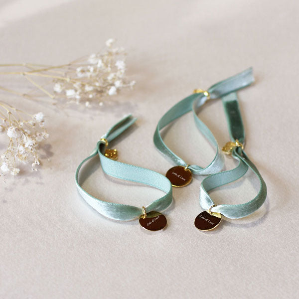 Pulsera Boda Testigos Terciopelo