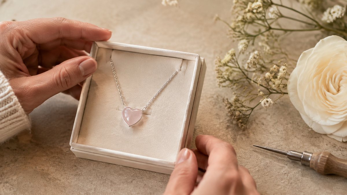 cuarzo rosa significado: joyería personalizada