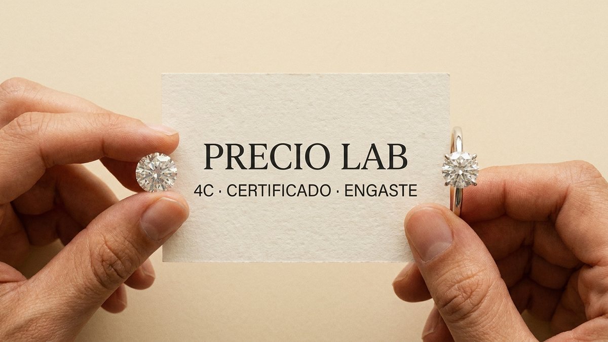 Portada de diamante de laboratorio precio: anillos y joyería
