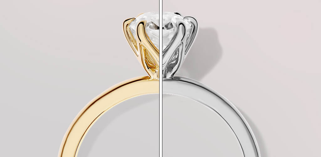 ¿Qué es más caro el oro blanco o el amarillo? Comparativa